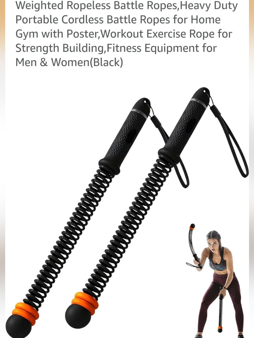 2 PCS Weighted Cordless Battle Ropes - Picture 8 of 10